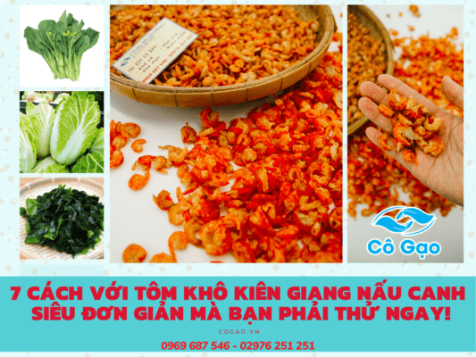 tôm khô Kiên Giang nấu canh