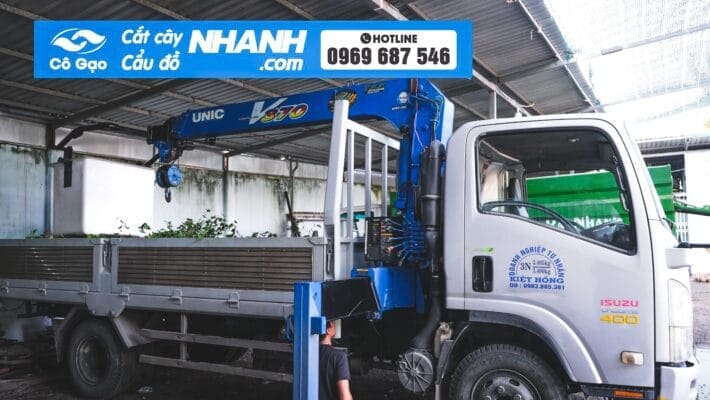 cho thuê xe cẩu Hòn Đất